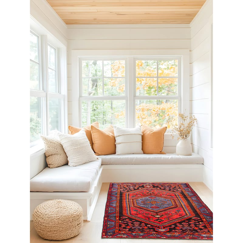 ECARPETGALLERY Hand-knotted Anadol Red Wool Rug - 4'9 x 7'10