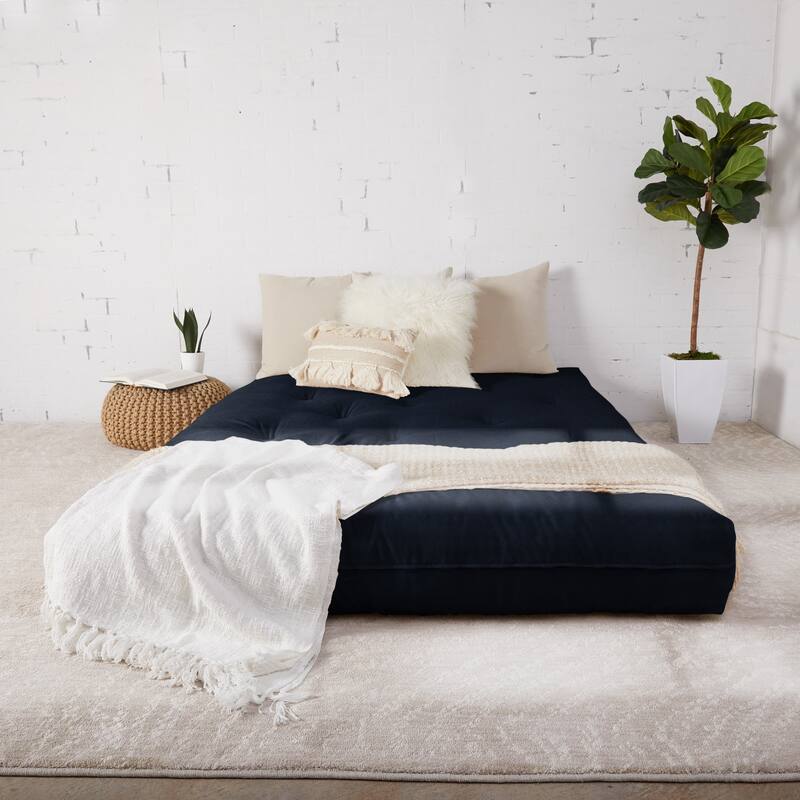Humble + Haute Full-size 10-inch Futon Mattress (Mattress Only) - Navy - Full