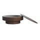 preview thumbnail 20 of 61, Modern Solid Wood Veneered Round Coffee Tea Table with Storage