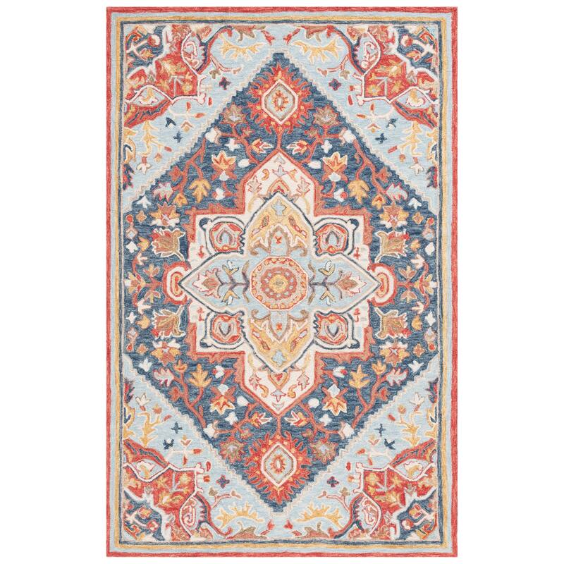 SAFAVIEH Handmade Metro Jullieta French Country Wool Rug - 6' x 9' - Beige/Grey