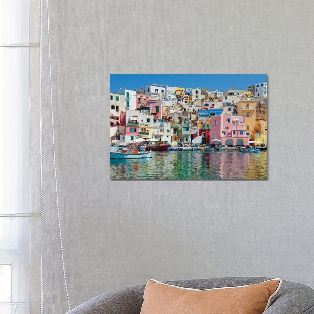 iCanvas "Marina Corricella II, Procida Island, Gulf of Naples, Campania Region, Italy" by Panoramic Images Canvas Print