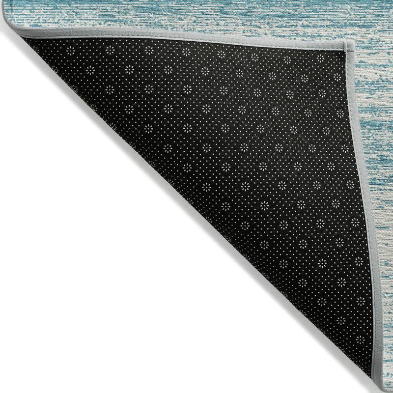 HomeRoots Striped Transitional Rectangle Outdoor Rug