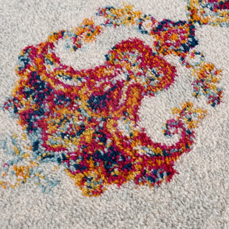 Hauteloom Istanbul Collection Vintage Oriental Traditional Medallion Area Rug