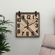 preview thumbnail 7 of 16, Brown MDF Industrial Wall Clock No Theme 27 x 24 x 2 - 24 x 2 x 27