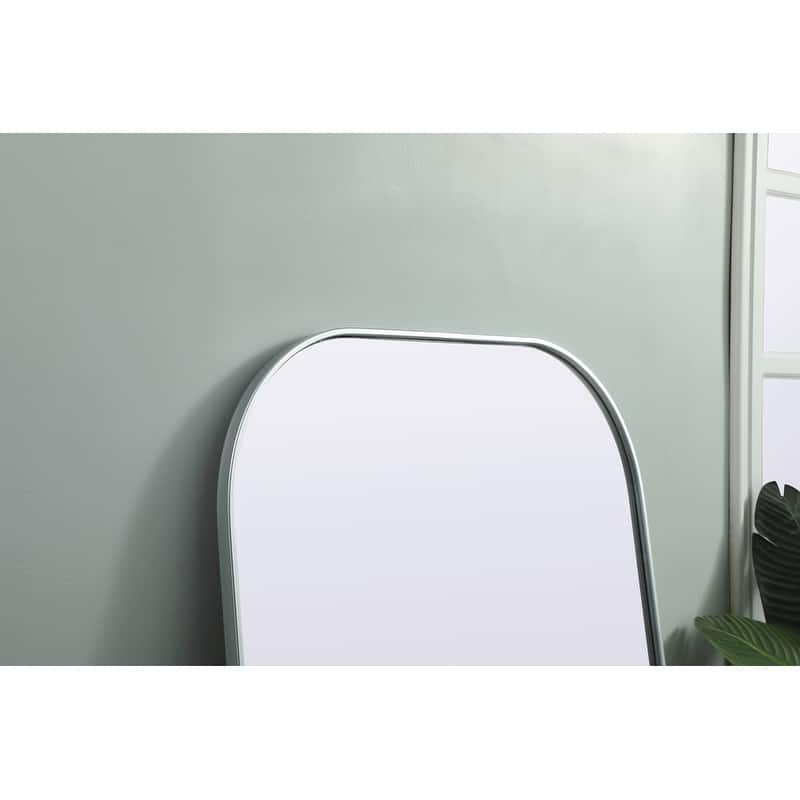 Indigo Home Metal Frame Arch Full Length Mirror 35x66 Inch