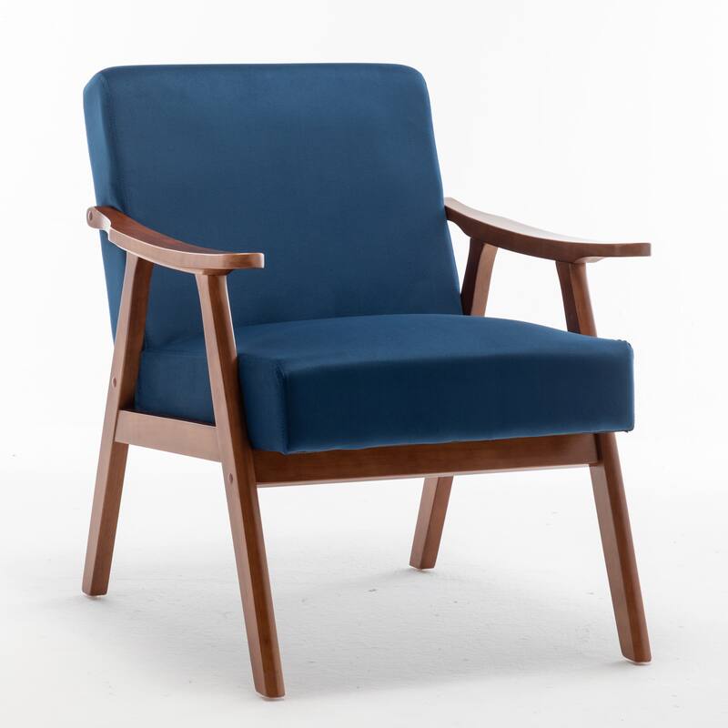 Velvet Solid Wood Frame Chair