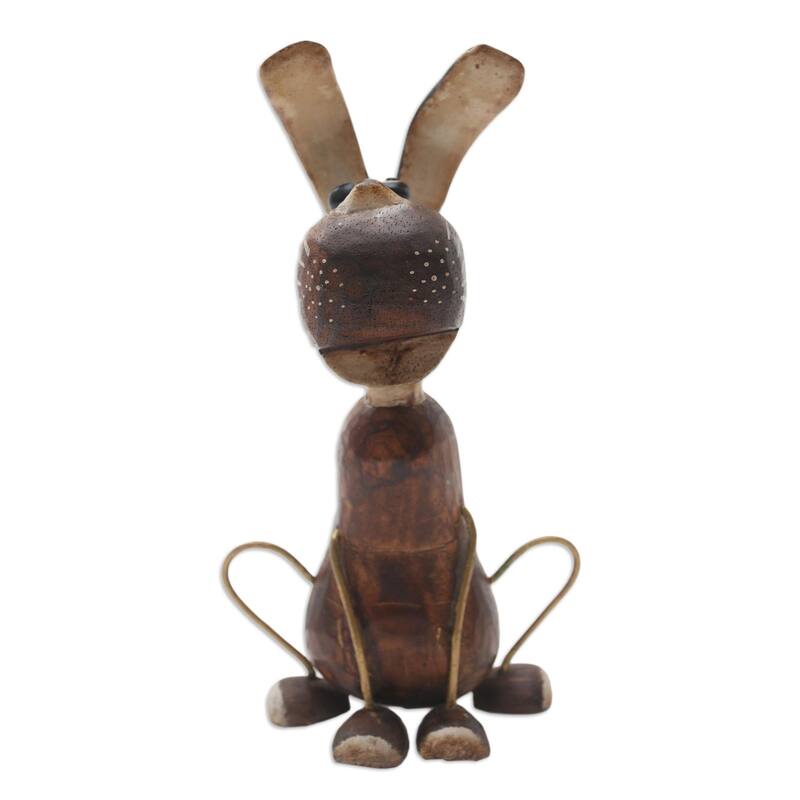 Novica Handmade My Best Friend Wood Statuette