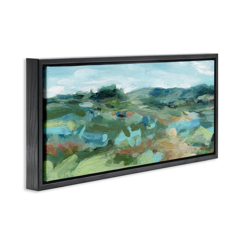 Stupell Painterly Landscape Greenery Framed Floater Canvas Wall Art Design By Carol Robinson