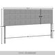 preview thumbnail 3 of 20, CraftPorch Square Stitching Velvet Upholstered Headboard