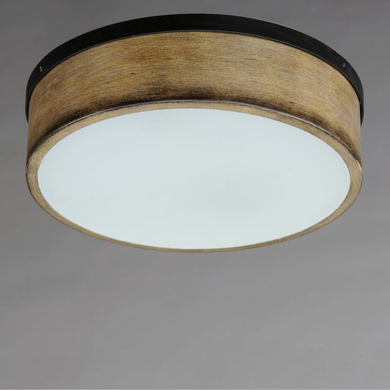 Maxim 14440 Franklin 2 Light 14" Wide Flush Mount Drum Ceiling Fixture