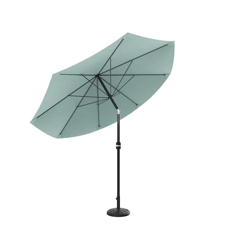 Pure Garden 10 ft Patio Umbrella with Auto Tilt and Hand Crank