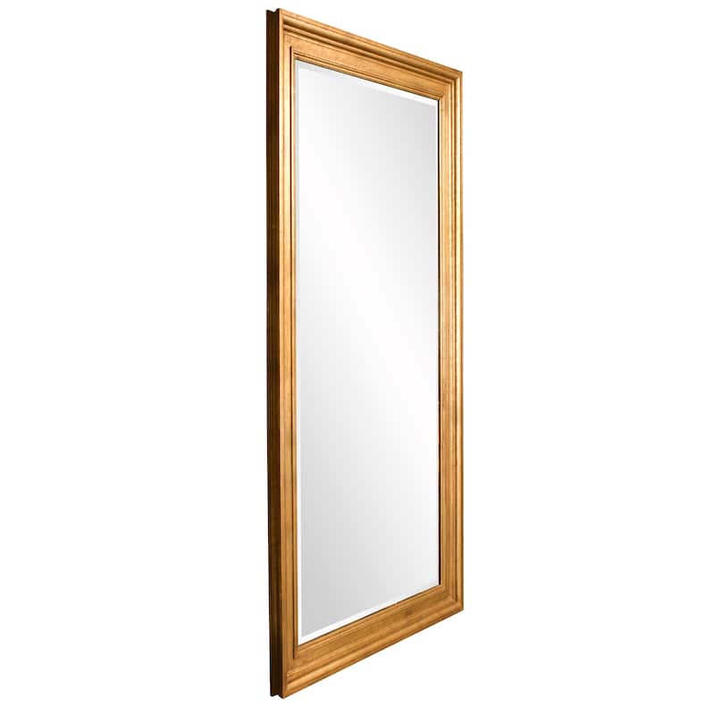 Allan Andrews Gold Wood Framed Full Length Chandler Wall Mirror
