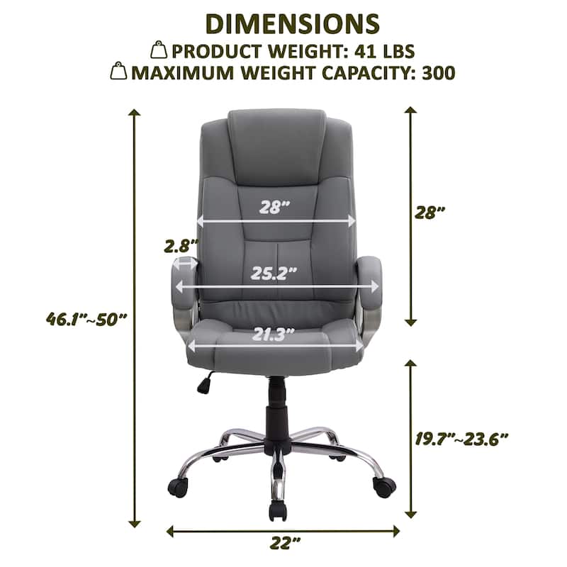 Executive Office Chair High Back Desk Chair with Lumbar Support