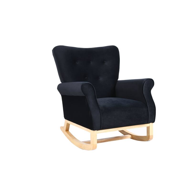 Modern Upholstered Rocking Chair