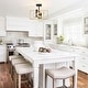 preview thumbnail 44 of 61, Zjvaive 3-Light Rectangular Semi Flush Mount Ceiling Light Farmhouse Metal Cage Light Fixture