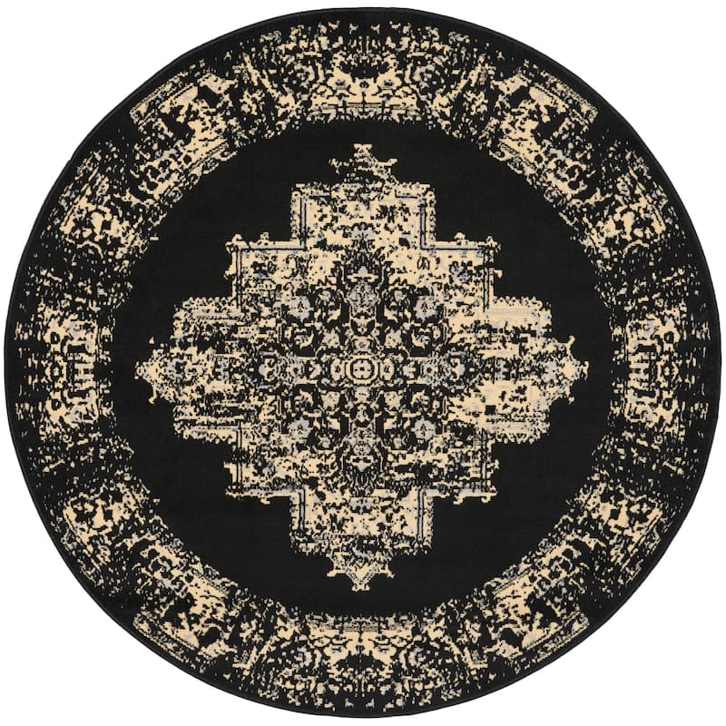 Nourison Grafix Distressed Vintage Medallion Area Rug
