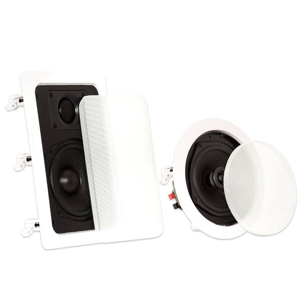Shop Theater Solutions Ts 57 Flush Mount 7 Speaker Set In Wall