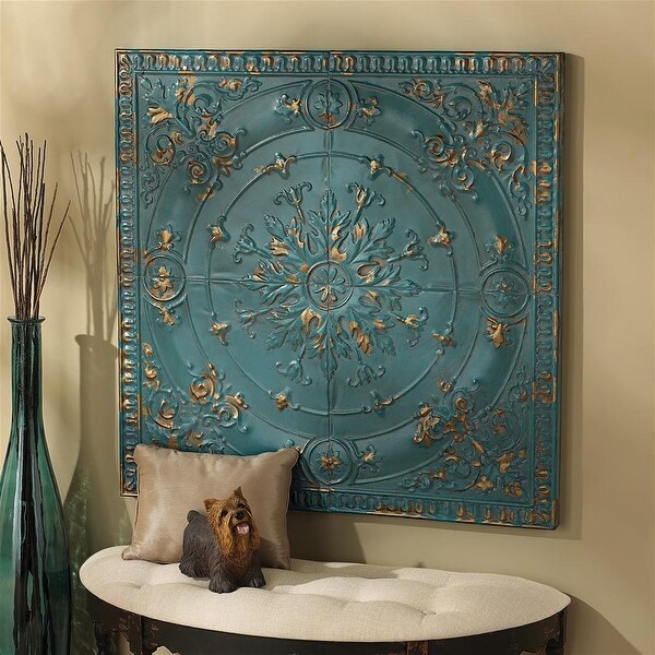 Design Toscano Viennese Pressed Metal Ceiling Tile Wall Design Toscano Viennese Pressed Metal Ceiling Tile Wall Sculpture Free Shipping Today 20057732