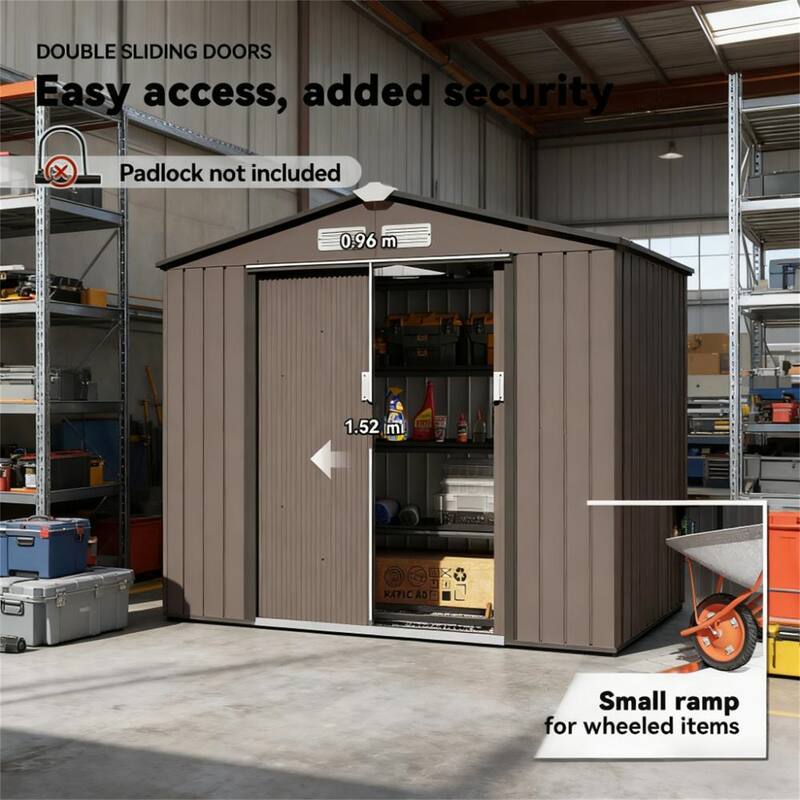 Outdoor Storage Shed, Garden Tool House for Backyard Patio