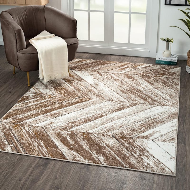 Luxe Weavers Moroccan Trellis Area Rug, Non-Shedding Carpet - 8' x 10' - 8' x 10' - Beige