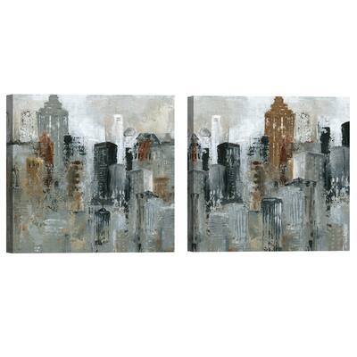 Lights of the City I & II by Carol Robinson Canvas Art PrintS