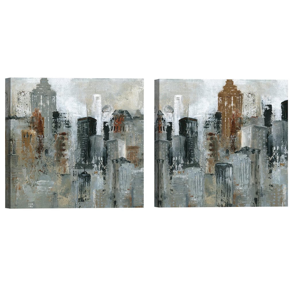 Lights of the City I & II by Carol Robinson Canvas Art PrintS