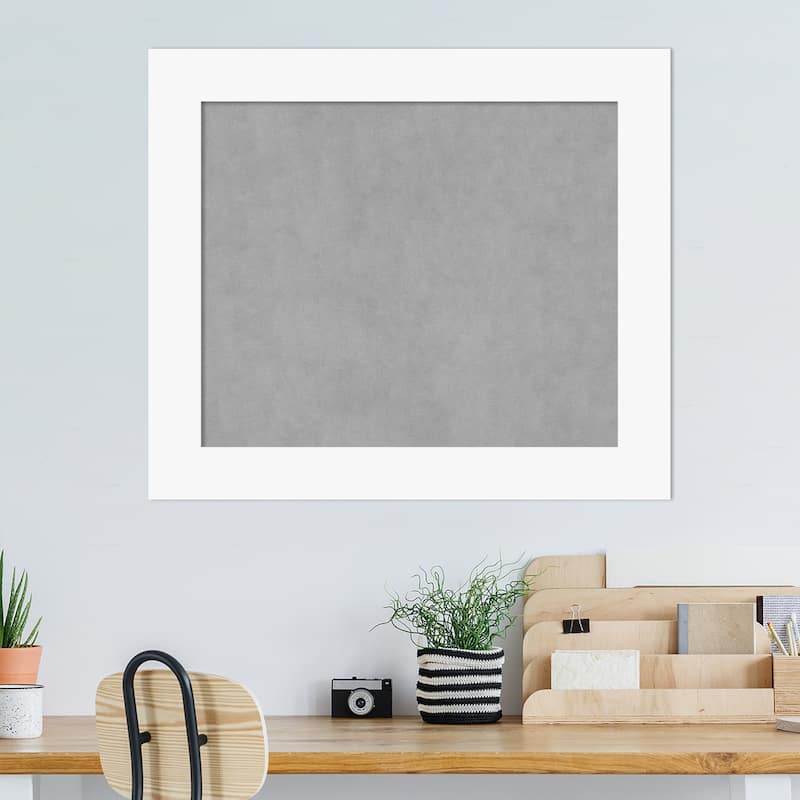 Amanti Art Basic White Framed Magnetic Board