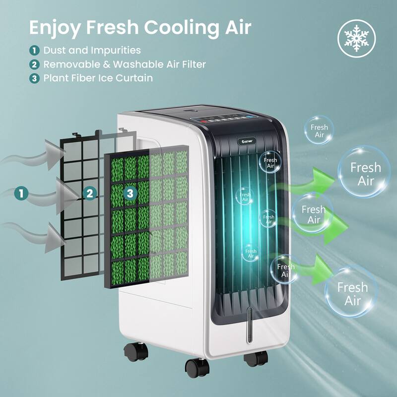 Costway Evaporative Air Cooler Portable Fan Conditioner Cooling