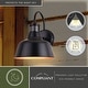preview thumbnail 5 of 14, Cody Dark Bronze Motion Sensor Dusk to Dawn Outdoor Wall Light Farmhouse Metal Shade - 9.25-in W x 11.25-in H x 10.5-in D