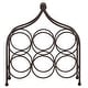 preview thumbnail 12 of 18, SAFAVIEH Floyd Iron 6 Wine Bottle Holder for Indoor & Outdoor Entertaining - 14" W x 6" D x 15" H