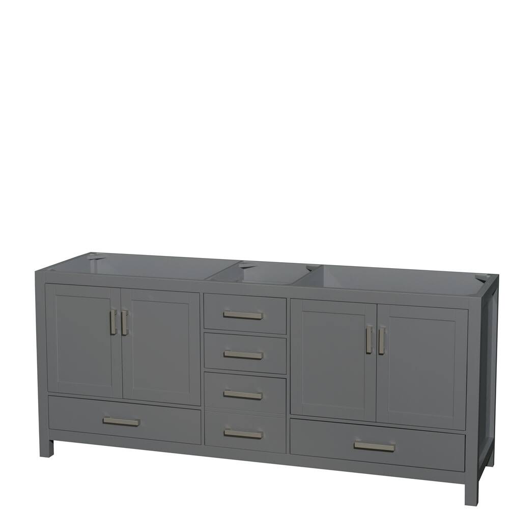 Wyndham Collection WCS141480DSXXMXX Sheffield 80" Double Free Standing