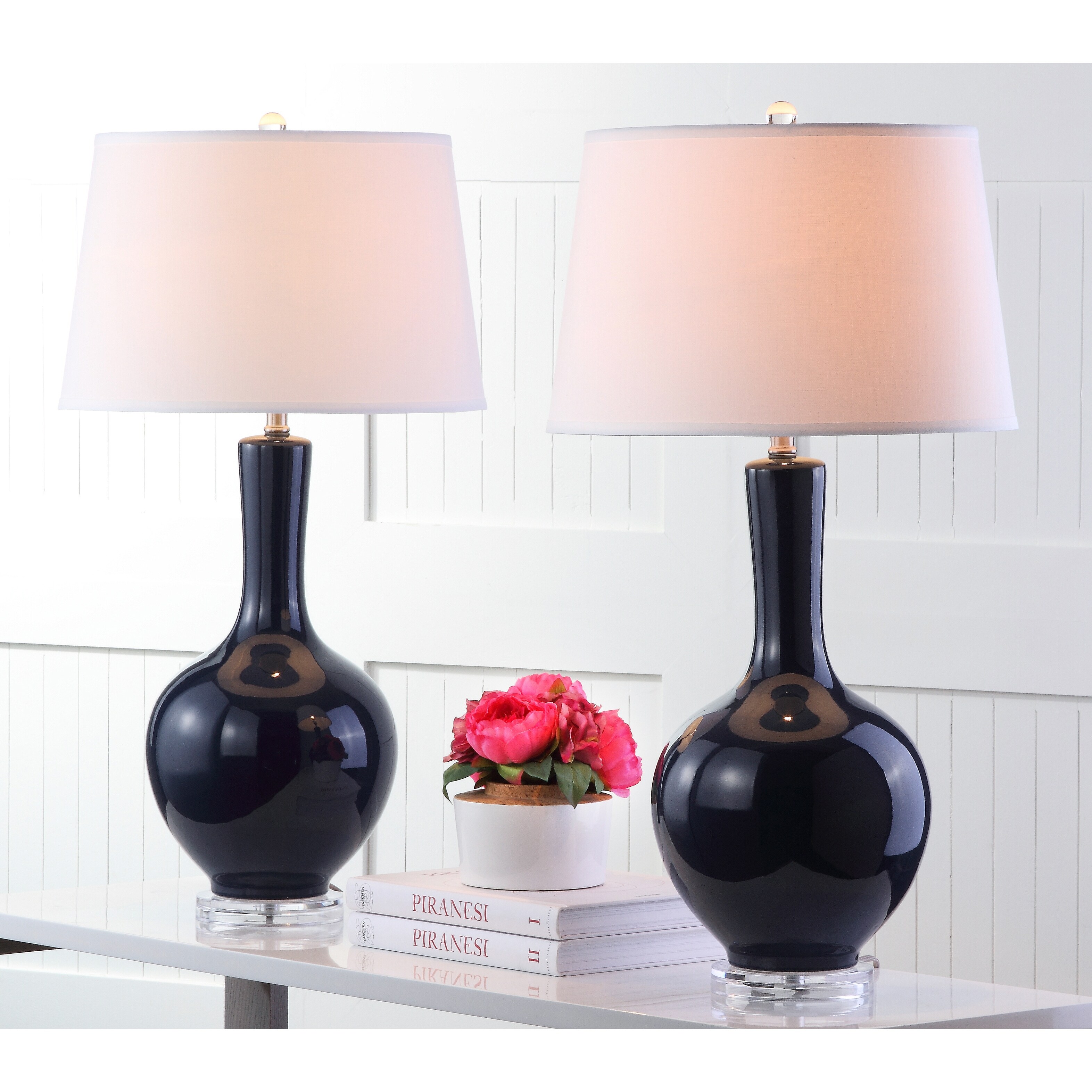 Safavieh navy lamp on sale