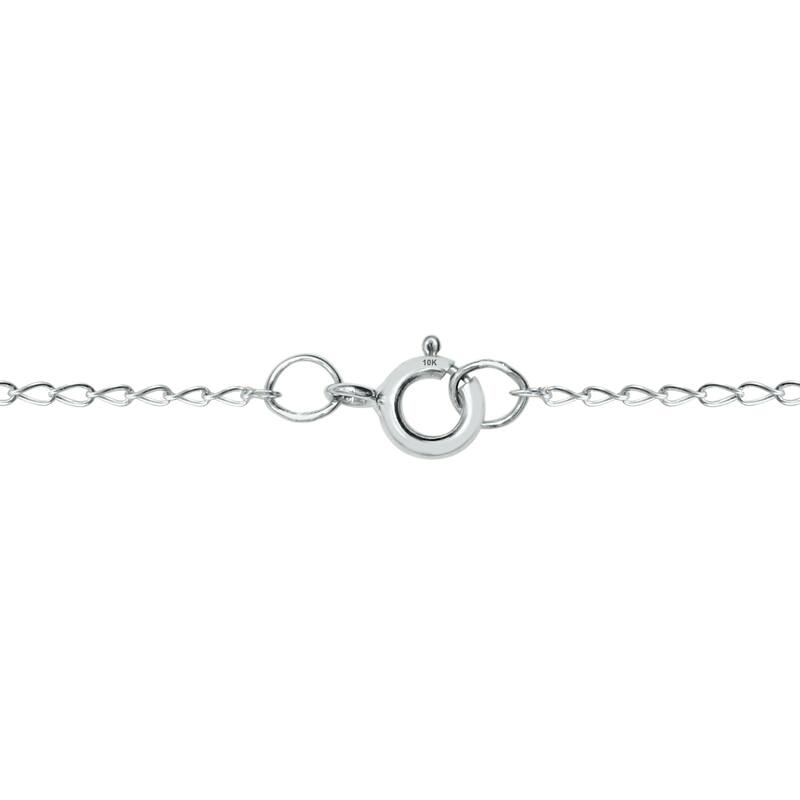 Marquee 10k White Gold 2/5 to 1/2ct TDW Colored Diamond Halo Necklace (I-J, I1-I2)
