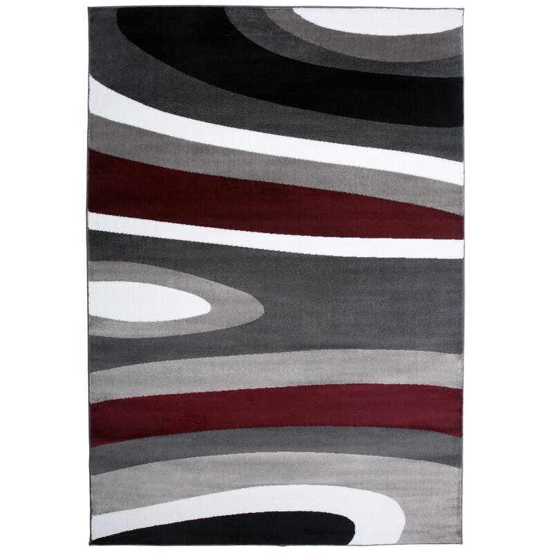 World Rug Gallery Abstract Contemporary Modern Area Rug