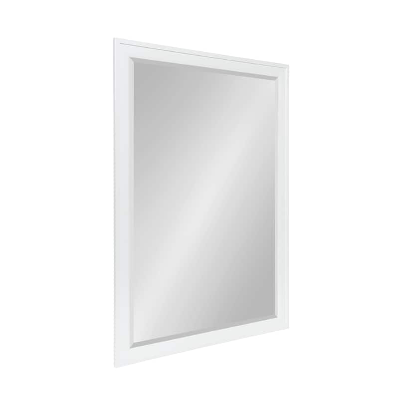 Bosc Framed Decorative Rectangle Wall Mirror - 27.5x39.5 - White