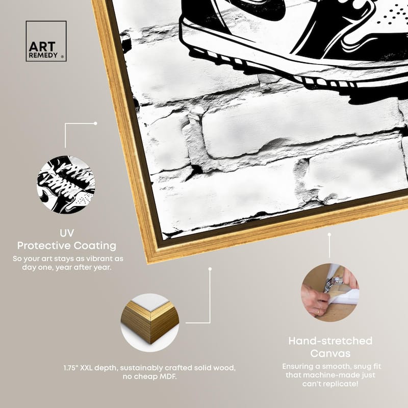 Brick City Jordans Canvas by Art Remedy