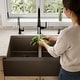 preview thumbnail 2 of 16, Karran Farmhouse Apron Front Quartz Double Bowl Kitchen Sink
