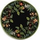 preview thumbnail 14 of 28, SAFAVIEH Handmade Chelsea Danika French Country Wool Rug 3' Round - Black/Green - Round