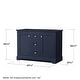 preview thumbnail 11 of 17, Wyndham Collection Avery 48" Double Free Standing Vanity Cabinet Only