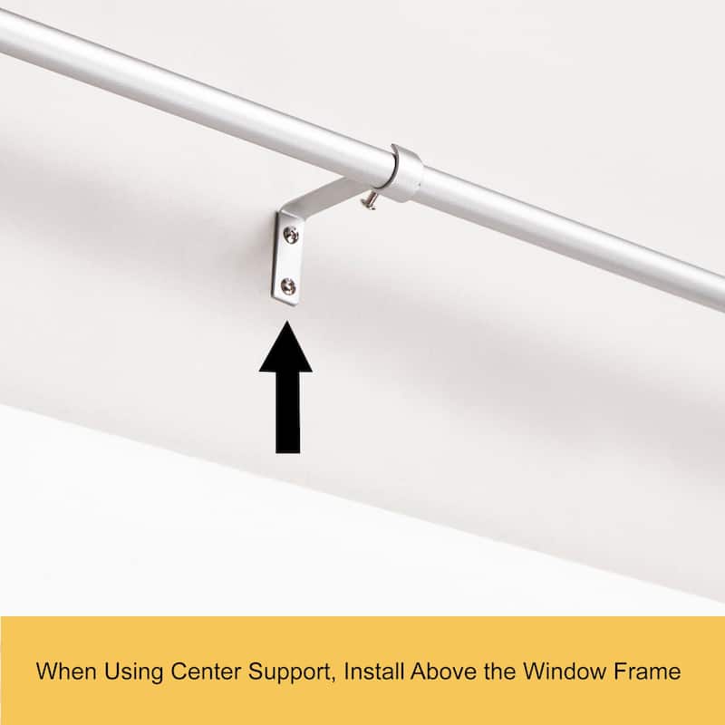 Kenney Adler 5/8" Indoor/Outdoor Rust-Resistant Wrap Around Curtain Rod