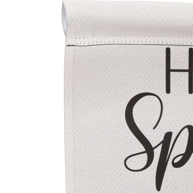 Butterflies and Flowers "Hello Spring" Outdoor Garden Flag 18" x 12.5"