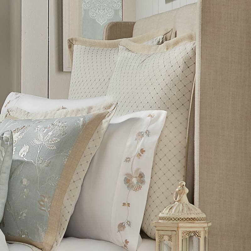 J. Queen New York Garden View Euro Sham - Ivory - Euro Square