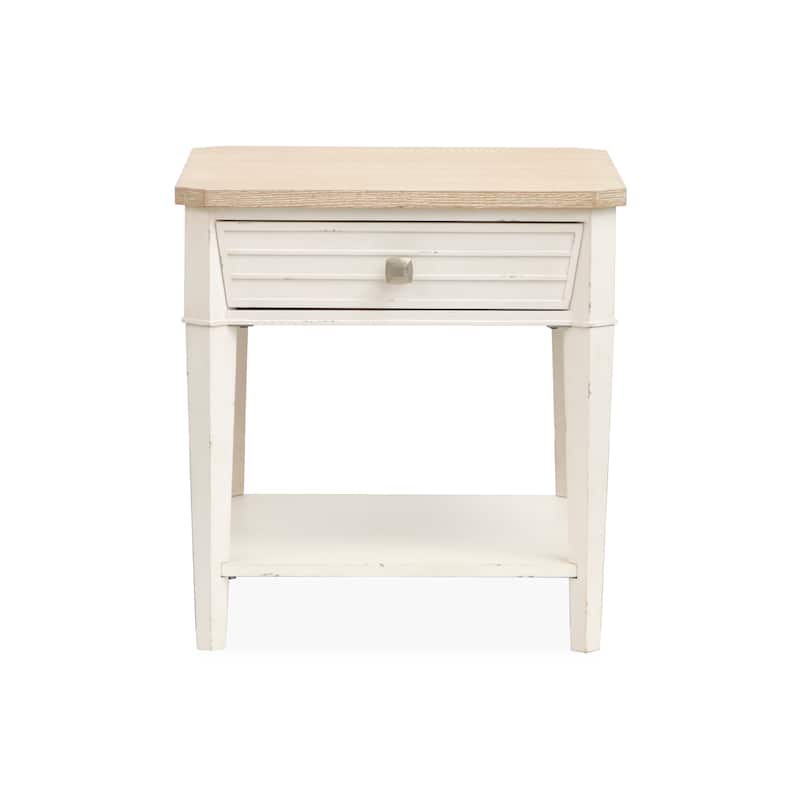 Salt Life Home Echo Isles Sea Pearl And Driftwood Rectangular End Table - 24''W x 26''D x 25''H