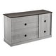 preview thumbnail 9 of 13, 48" Rustic Wood Finish Buffet Cabinet with 3 Doors - Ample Storage - 48" in Width