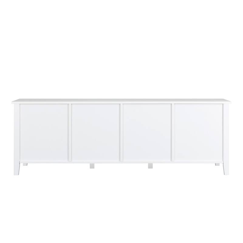 TV Stand Entertainment Center Media Console Cabinet with Changhong Glass Door