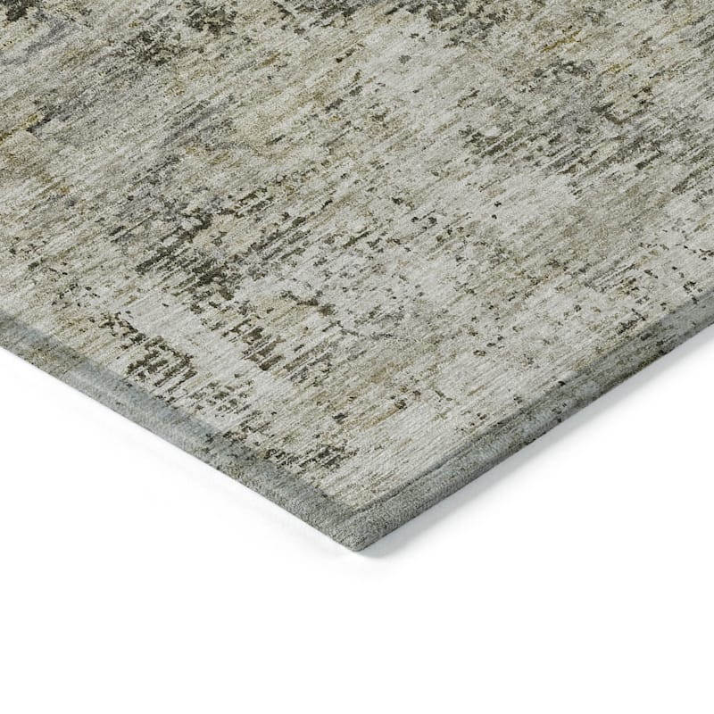 HomeRoots Abstract Transitional Rectangle Outdoor Rug
