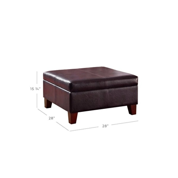 Copper Grove Rillieux Large Brown Storage Ottoman