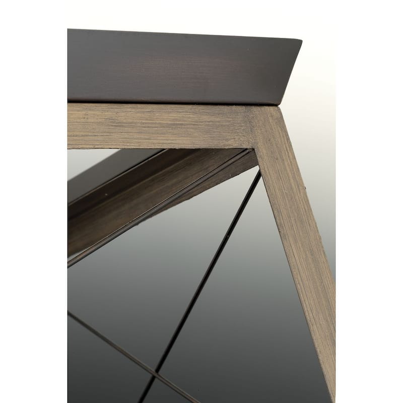 Briarwood Collection Rich Oak Flush Mount Ceiling Light - 9.120" x 15.000" x 15.000" - 9.120" x 15.000" x 15.000"