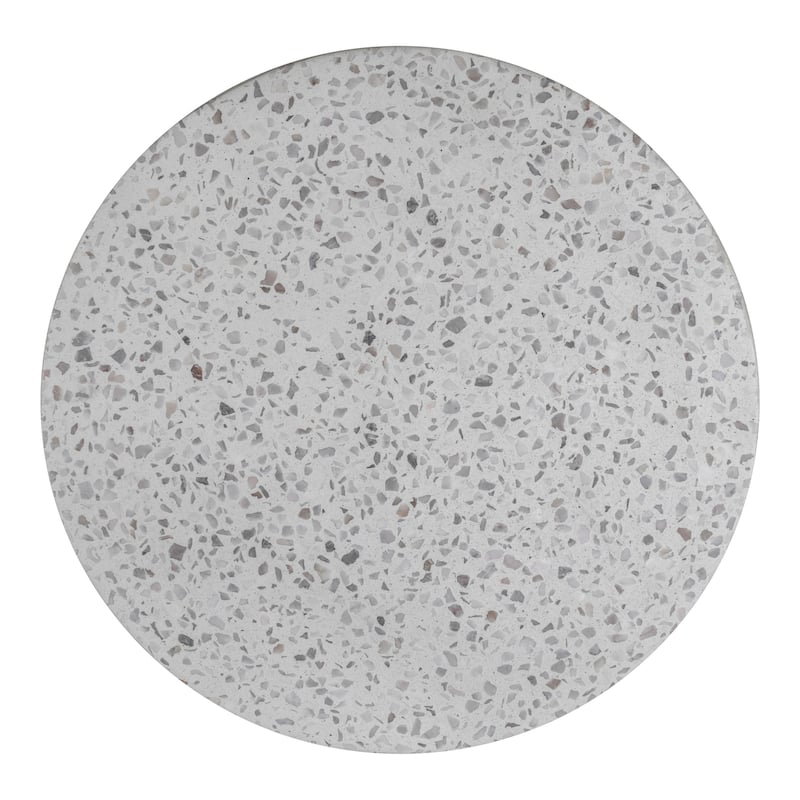 Aurelle Home Modern Concrete Base Terrazo Accent Table