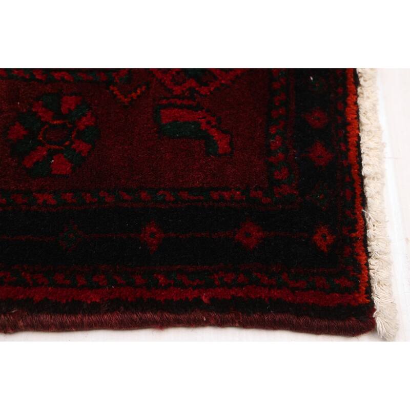 ECARPETGALLERY Hand-knotted Konya Anatolian Black, Red Wool Rug - 5'1 x 12'7